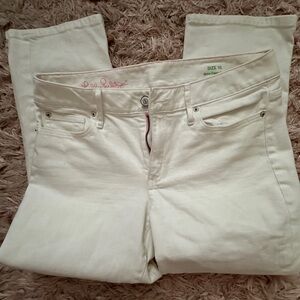 Lily Pulitzer Babe capris size 10 white